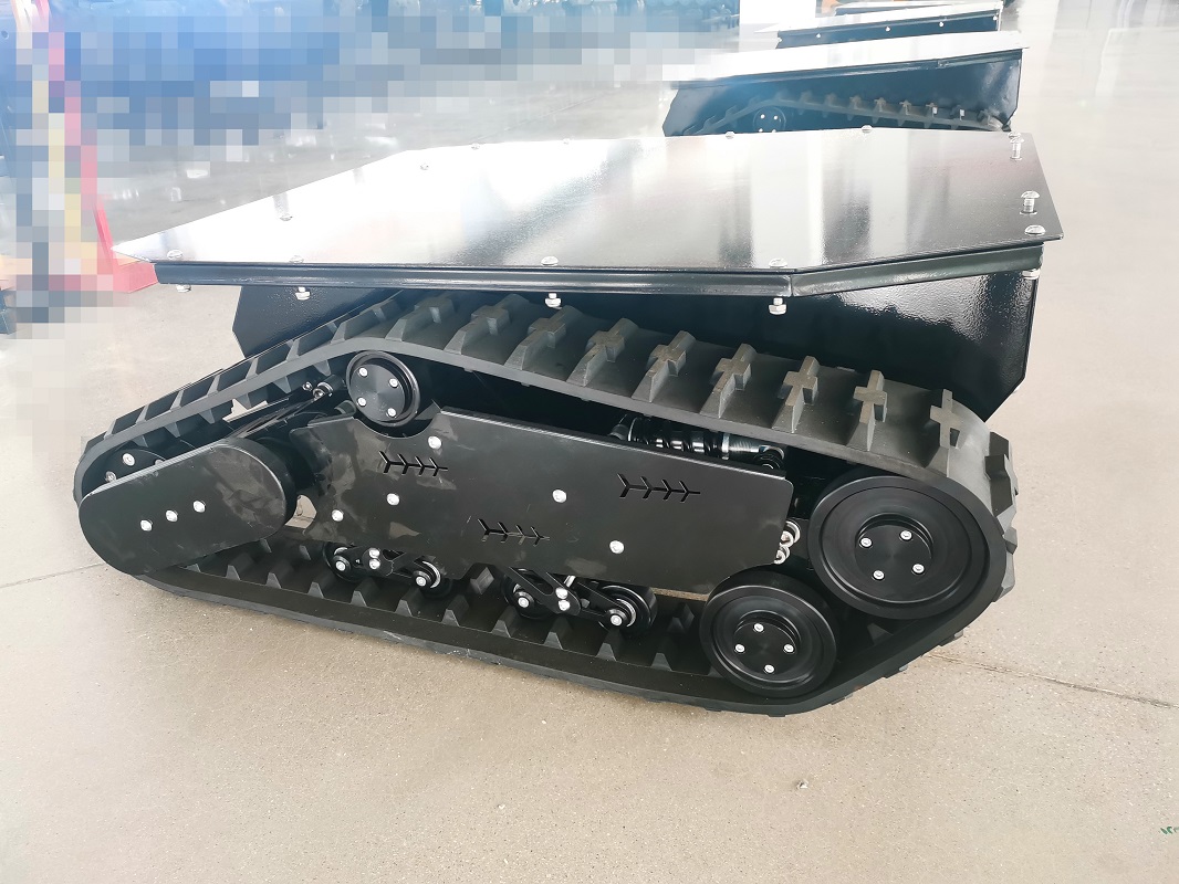 Hochwertiges Gummiketten-Mini-Roboter-Panzerketten-Chassis im Großhandel