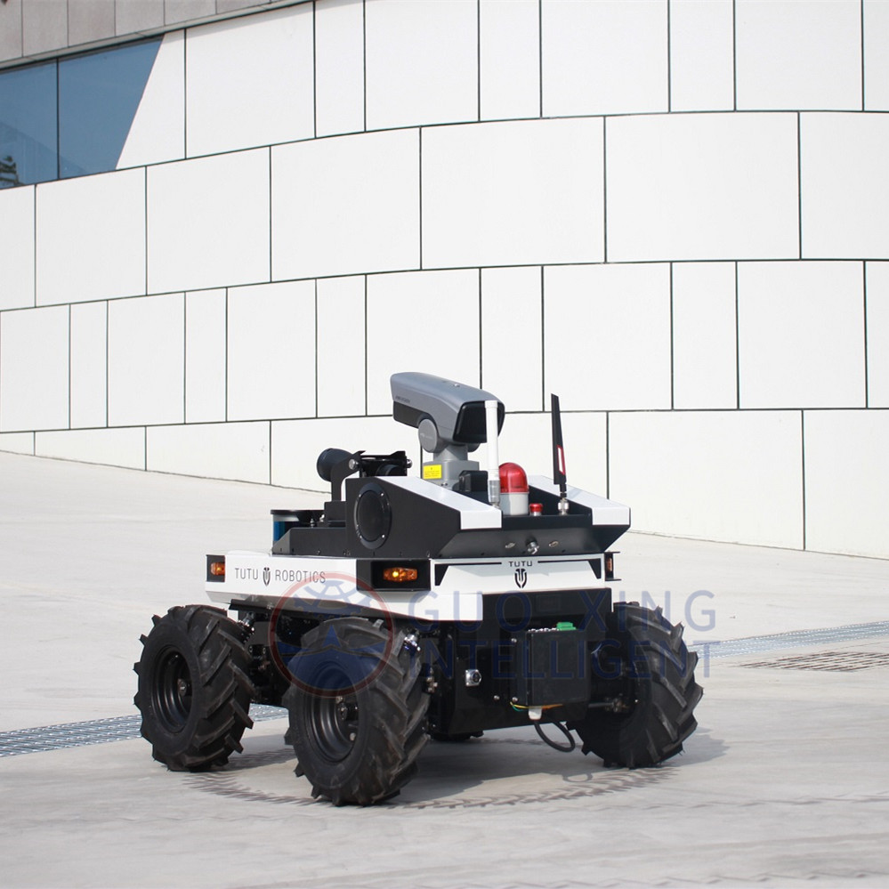 Wheel Outdoor Patrouillierende Überwachungs-Sicherheitsroboter