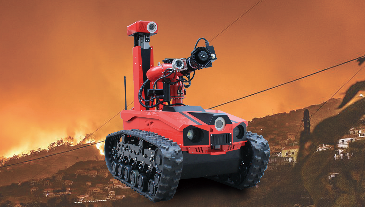 Fortgeschrittene explosionssichere Brandbekämpfungsroboter mit Gaserkennung