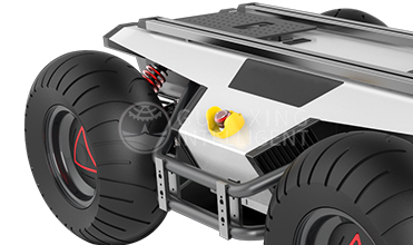 Mobile Roboterplattform mit Fahrgestell für Geländefahrzeuge SV1000
