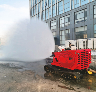 UGV-Fernbedienung mit Gasdetektorkanone, Brandbekämpfungsroboter